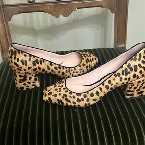Leopard Print Block Heels